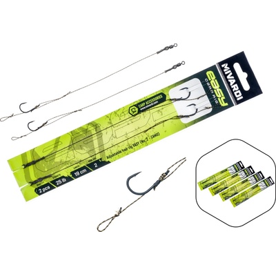 Mivardi Adjustable hair rig Easy vel.2 černý