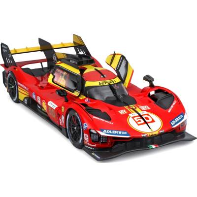 Bburago Ferrari 499P 50 Le Mans 2024 červené 1:18