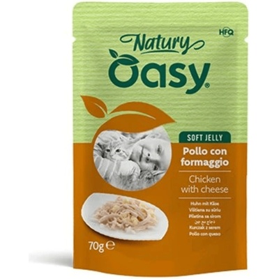 Oasy Natury Soft Jelly kuře a sýr 70 g