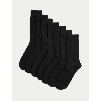 Marks & Spencer Комплект от седем мъжки чорапа в черно на Marks & Spencer Marks & Spencer | Cheren | МЪЖЕ | 39 1/2-41