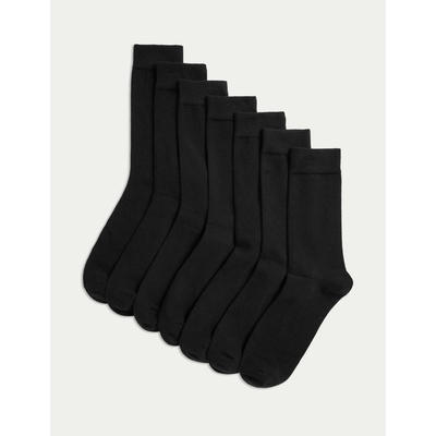 Marks & Spencer Комплект от седем мъжки чорапа в черно на Marks & Spencer Marks & Spencer | Cheren | МЪЖЕ | 39 1/2-41