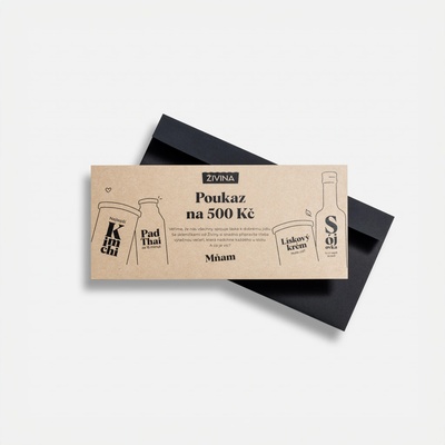 Tištěný dárkový poukaz Živina 500 Kč – Hledejceny.cz