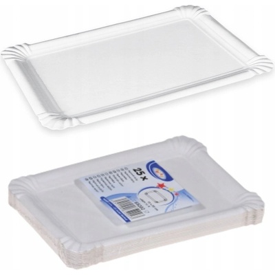 Wimex Papierová tácka biela 13 x 20 cm `č.4` RECY