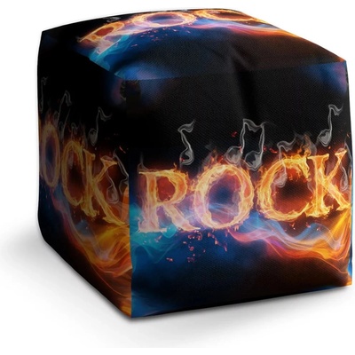 Sablio Taburet Kostka Rock: 40x40x40 cm