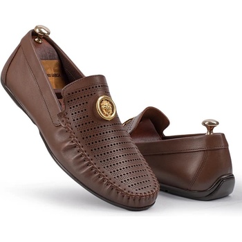 Alexander garcia Antonio garcia Мъжки кожени мокасини - Кафяви 202108355594 (334159_Тъмно кафяв)