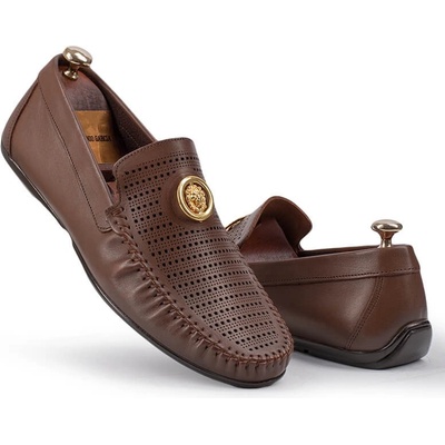 Alexander garcia Antonio garcia Мъжки кожени мокасини - Кафяви 202108355594 (334159_Тъмно кафяв)