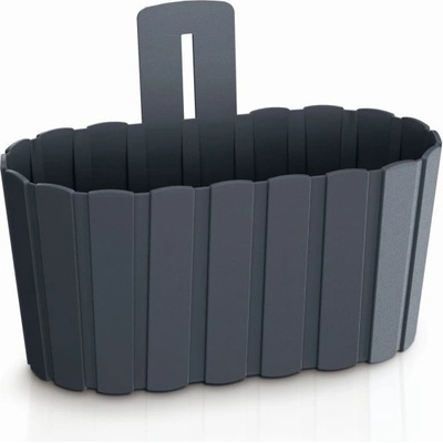 PROSPERPLAST Kvetináč závesný BOARDEE WALL antracit 27,4cm