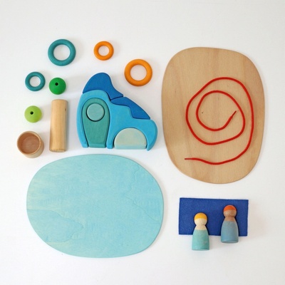 Grimm's Sada Small World - Hra u vody – Zboží Dáma