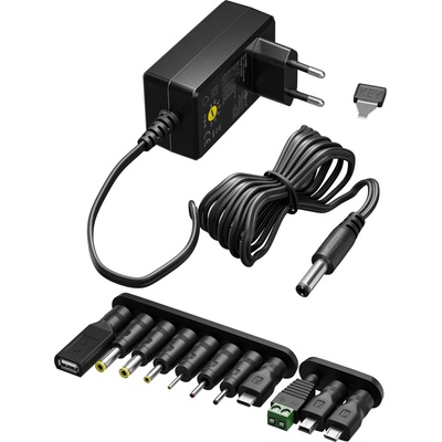 goobay Univerzálny napájací adaptér 230V 3-12V / jednosmerný 1000mA (ppadapter-70)