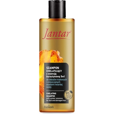 Farmona Jantar chelatační šampon s jantarovým extraktem 5v1 pro matné vlasy a vlasy poškozené usazeninami z tvrdé vody 300 ml