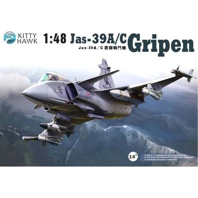 Kitty Hawk Saab JAS 39 A/C Gripen 1:48