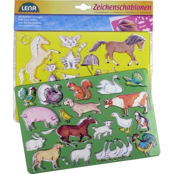 Lena Kresliace šablóny figúrky a zábava 6 ks