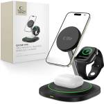 Tech-Protect Зарядна станция 3 в 1 с MagSafe 15W за iPhone, AirPods и Apple Watch от Tech-Protect QI15W-A46 - Черна (5906302360994)