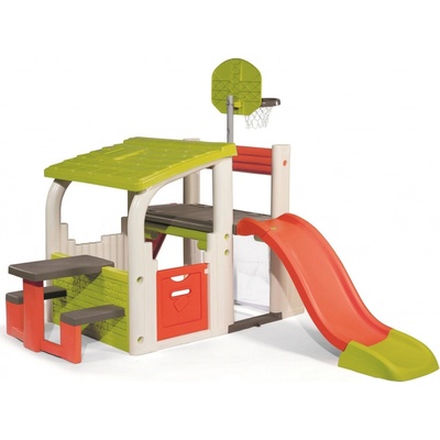 Smoby set domček Pretty Blue a hracie centrum Fun Center 810703-25