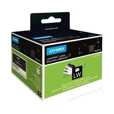 Dymo papírové štítky 89mm x 51mm / bílé / velké / 1x300 ks / nelepivé (S0929100)