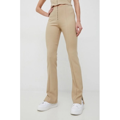 Calvin Klein Jeans Панталони Calvin Klein Jeans в бежово със стандартна кройка, с висока талия (J20J220529.PPYX)