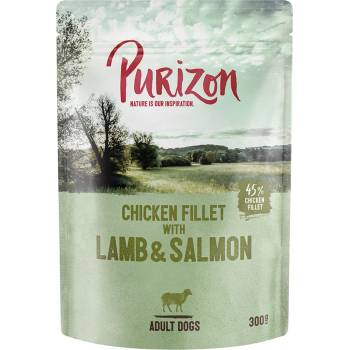 Purizon 6х300г Adult Purizon, консервирана храна за кучета - агнешко и сьомга