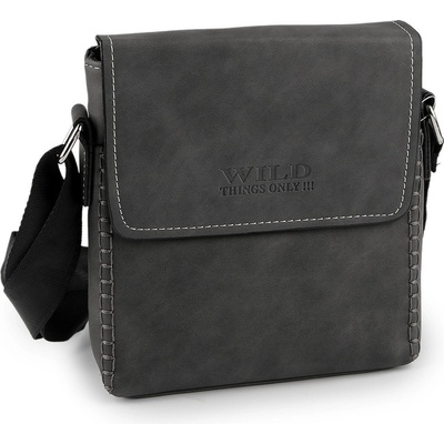 Prima-obchod Pánská taška crossbody 19x20 cm šedá tmavá