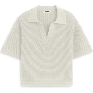 Ecoalf Дамски пуловер Ecoalf Women's Anna Knit Polo shirt - Ecru - размер XL (117-3516-0215)