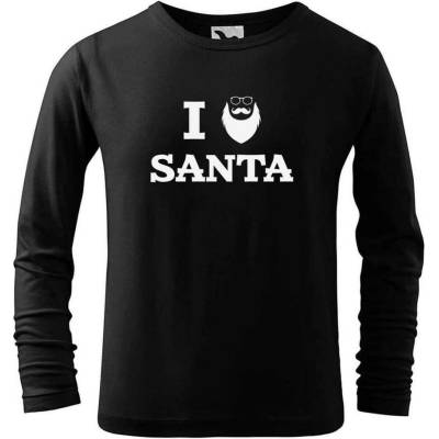 Dobrý triko Dětské vánoční triko Santa Černá