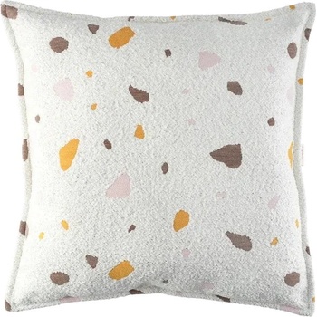 Wigiwama Кремава детска възглавница за диван от букле и шенила Terrazzo Block - Wigiwama (W598970)