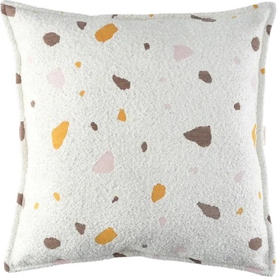 Wigiwama Кремава детска възглавница за диван от букле и шенила Terrazzo Block - Wigiwama (W598970)