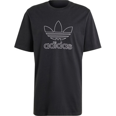 Adidas originals Тениска 'Adicolor Outline Trefoil' черно, размер XL