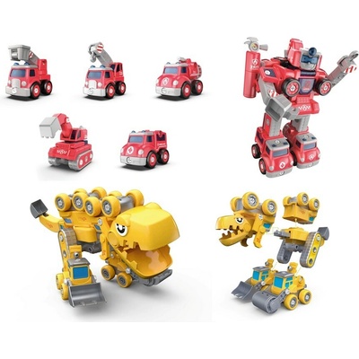 KIDS WORLD Construction Cars and Robots 2v1