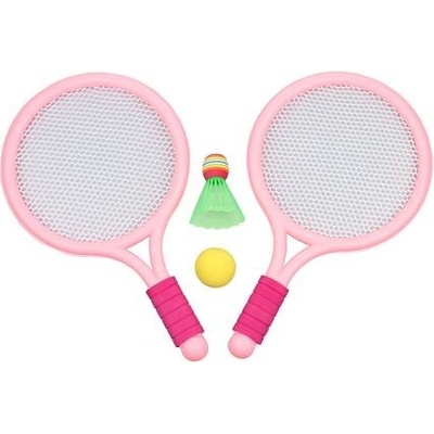 Racket Ball Games sada pálok s loptičkami ružové