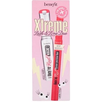 Benefit They´re Real! Xtreme Lash & Line Duo подаръчен комплект: спирала They´re Real Magnet Mascara 9 ml + очна линия They´re Real Xtreme Precision Liner 0, 35 ml Xtra Black нюанс Supercharged Black