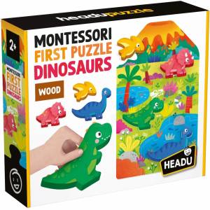 Headu Образователен пъзел Headu Montessori - First Puzzle, динозаври, 11 части (HMU59025) - baby