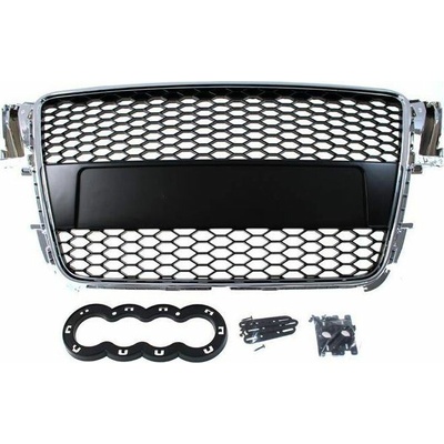 MTuning_F GRILL AUDI A5 8T RS-STYLE CHROME-BLACK (07-10) PDC