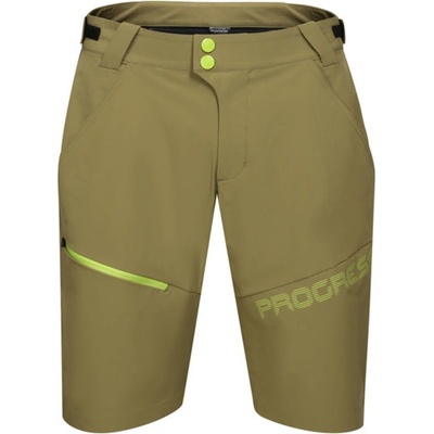Progress Genius Bike Shorts olivová/černá