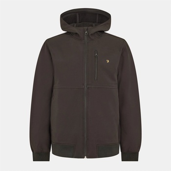 Farah Men's Rudd Softshell Windproof Windbreaker - Black
