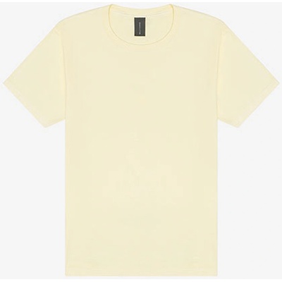Unisex Tričko Washed Světle žlutá