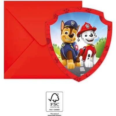 Procos Procos Pozvánky s obálkami Paw Patrol – Zboží Dáma