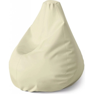 Sablio Sedací vak Pear Bílá slonová kost Sablio 70 x 95 x 15 cm