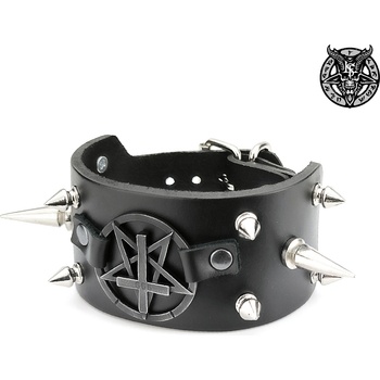 Image 1 of Leather & steel fashion гривна Naked Satan - LSF1 146