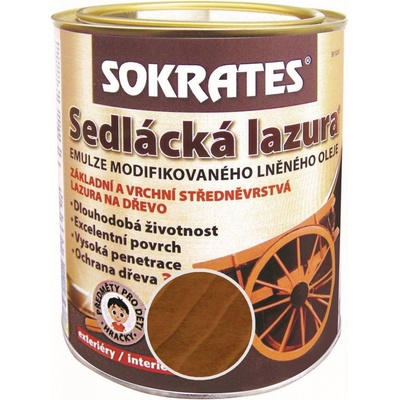 Sokrates Sedlácká lazura na dřevo 0,7 kg ořech – Zbozi.Blesk.cz