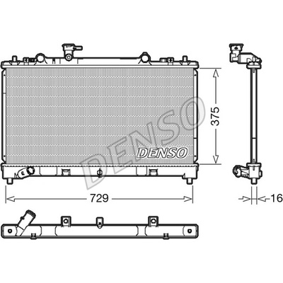 Chladič, chlazení motoru DENSO DRM44038
