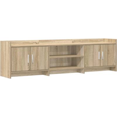 vidaXL ТВ шкаф 168 x 33 x 47 см Дъб сонома Инженерна дървесина (8011181)