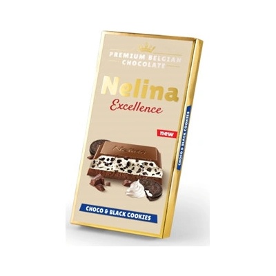 Nelina Mléčná s kousky tmavých sušenek 80 g