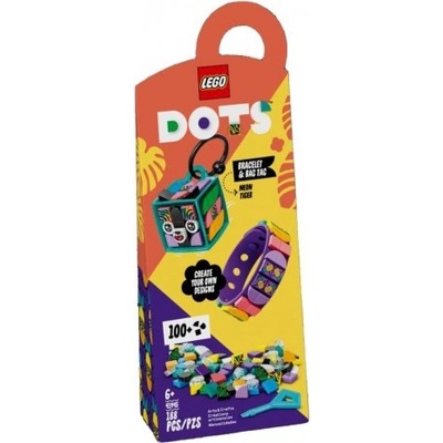 LEGO® DOTS™ 41945 Neónový tiger náramok & ozdoba na tašku