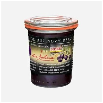 Via Delicia Ostružinový džem s chilli a ginem 175 g