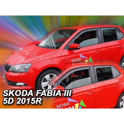 Deflektory Škoda Fabia 2014-2020 III. gen. DLHÉ