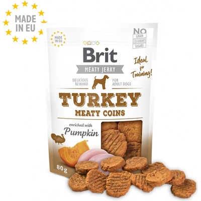 Brit Jerky Turkey Meaty Coins Balení: 80 g