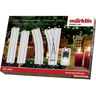 Märklin C-kolej H0 20124 rovná kolej zahnutá kolej výhybka zarážedlo