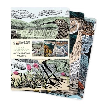 Flame tree pub Angela Harding: Wildlife Set of 3 Standard Notebooks | Flame Tree Publishing