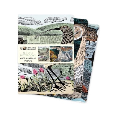 Flame tree pub Angela Harding: Wildlife Set of 3 Standard Notebooks | Flame Tree Publishing