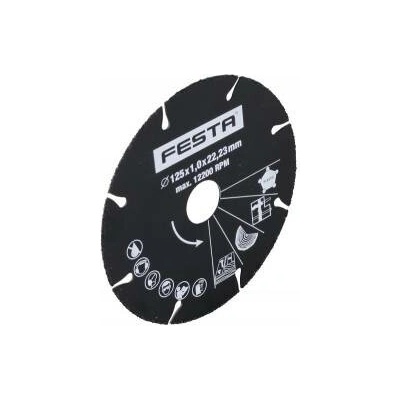 Kotouč řezný FESTA univerzální karbidový 125x1x22.2mm - 21192